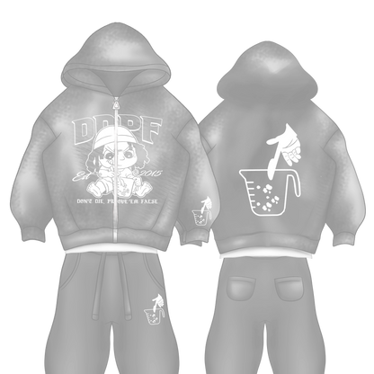 GREY DDPF GRAPHIC SWEATSUIT